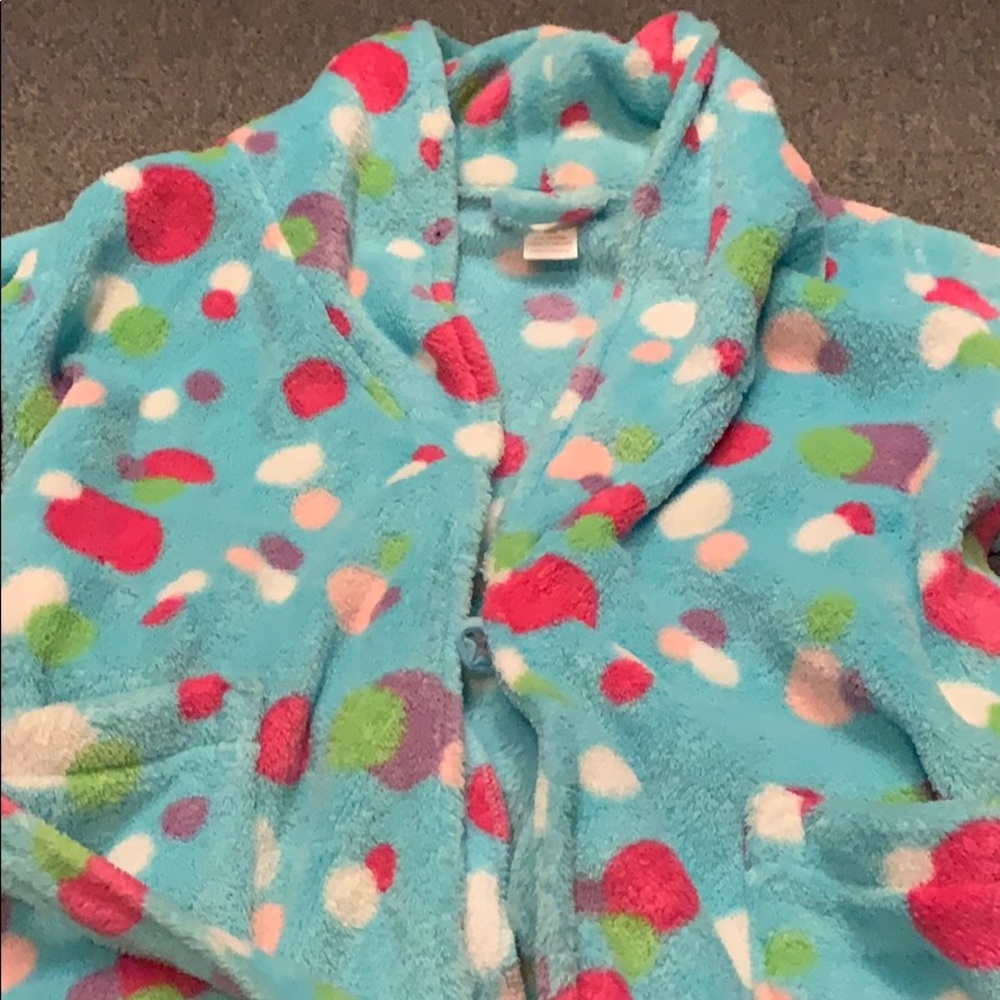 Girls Polka dot robe size 8